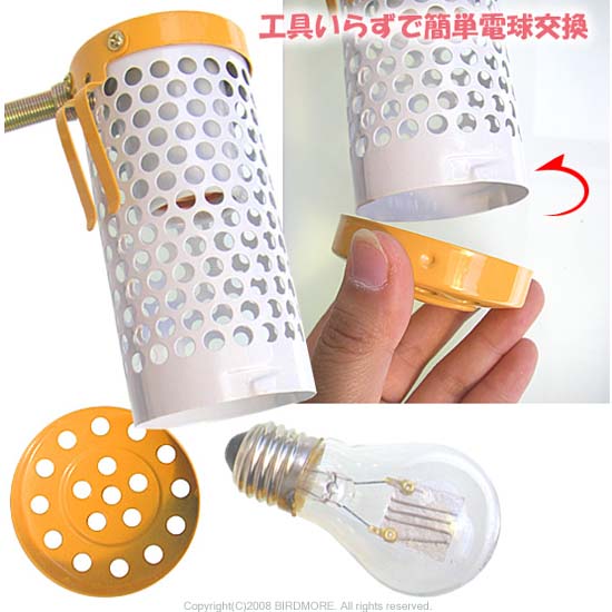 鳥専門店birdmore バードモア マルカン 保温電球カバー付き 40w