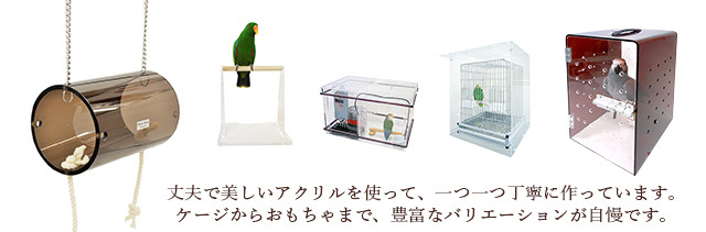 オリジナルアクリル製品 飼鳥専門店 ｂｉｒｄｍｏｒｅ インコ オウムと鳥グッズ 鳥用品の専門店